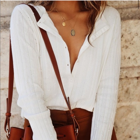 Sezane Sweaters - Sezane gilet Terrance cotton cardigan sweater